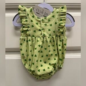 Ollie Jay Clover Bubble Romper – 18/24M – NWT